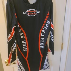 SHEIN Black and Red Long Sleeve Dress